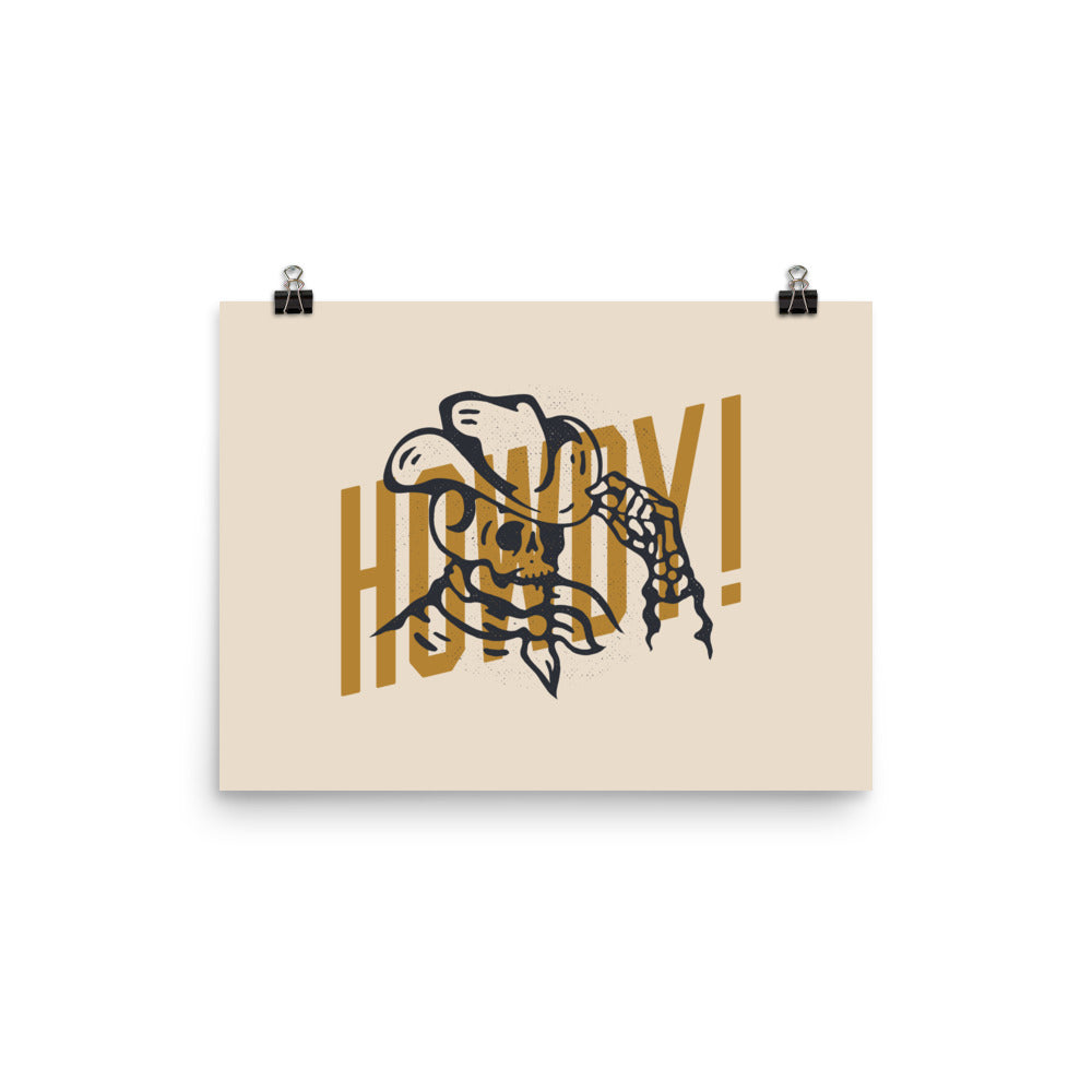 Howdy Cowboy Print
