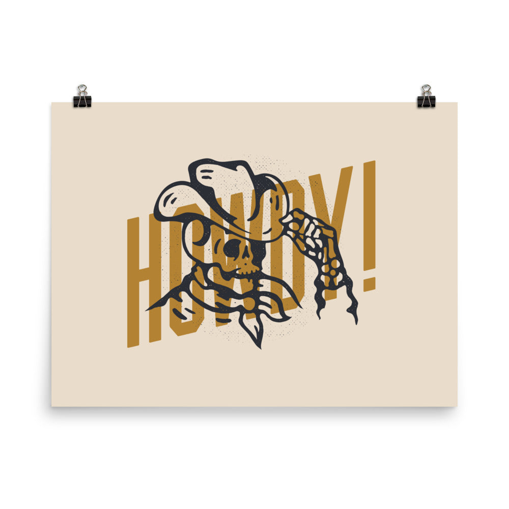 Howdy Cowboy Print