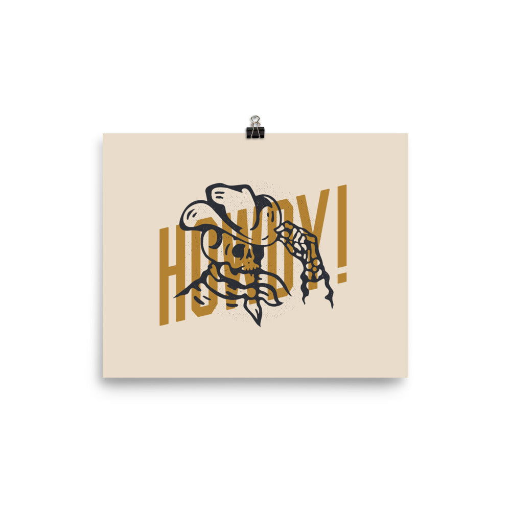 Howdy Cowboy Print